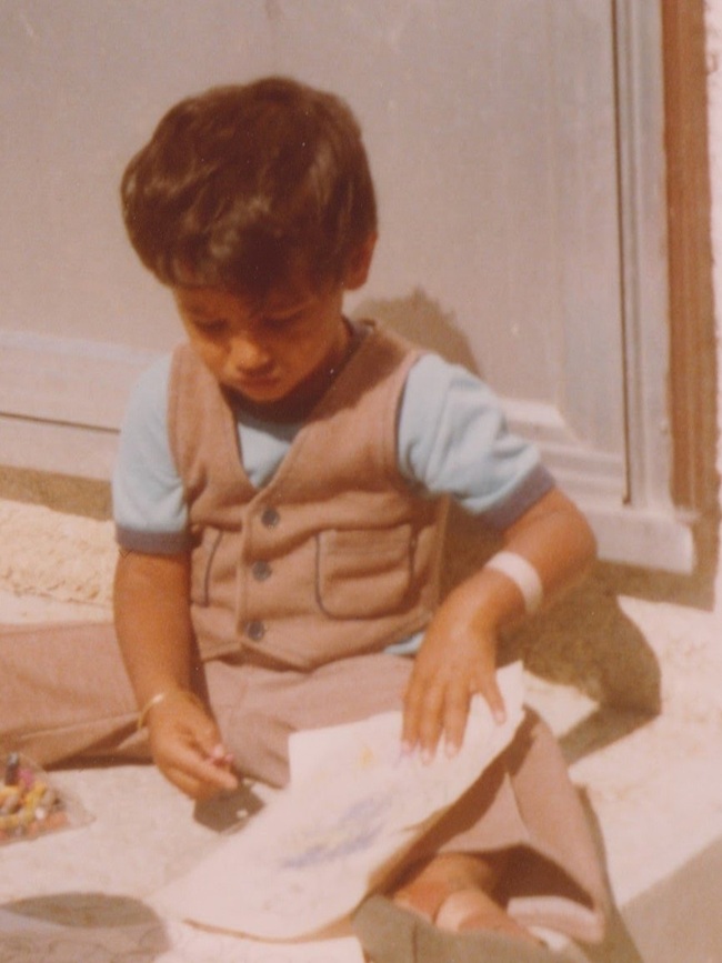 Young Sunny drawing